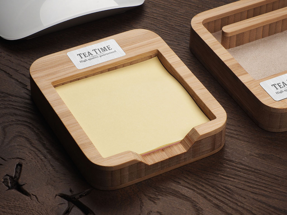Logotrade promotional merchandise photo of: Wooden memo card box 1832292