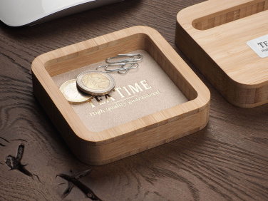 Logo trade promotional gifts picture of: Wooden desk organiser 1849292
