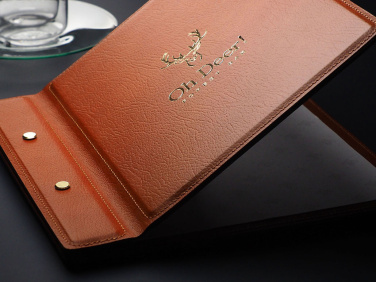 Logo trade corporate gifts image of: Menu cover 1085318