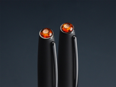 Logo trade advertising products image of: Amber Pen set  1235036