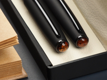 Logotrade promotional merchandise photo of: Amber Pen set  1235036