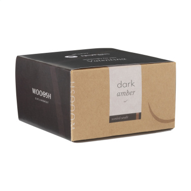 Logo trade promotional products picture of: Wooosh Flame Scented Candle Dark Amber