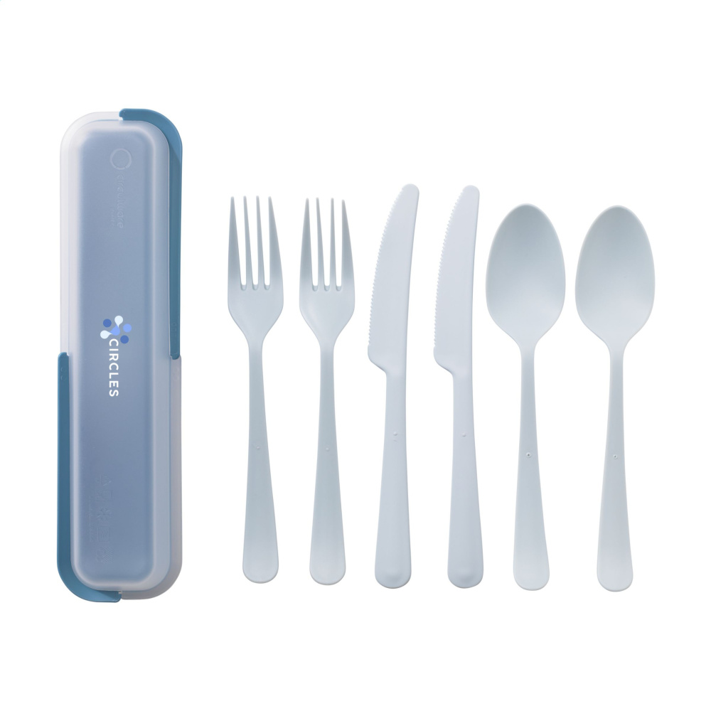 Logotrade promotional giveaway image of: Outdoor 6-piece Cutlery Set