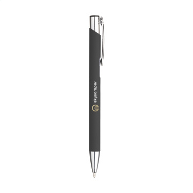 Logo trade promotional gift photo of: Ebony Soft Touch pen