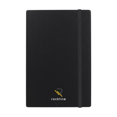 Logotrade promotional merchandise picture of: Bamboo Journal Naked Spine Paper Notebook Black A5