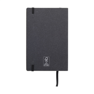 Logotrade business gift image of: Monti Recycled Leather - Paper Notebook A5