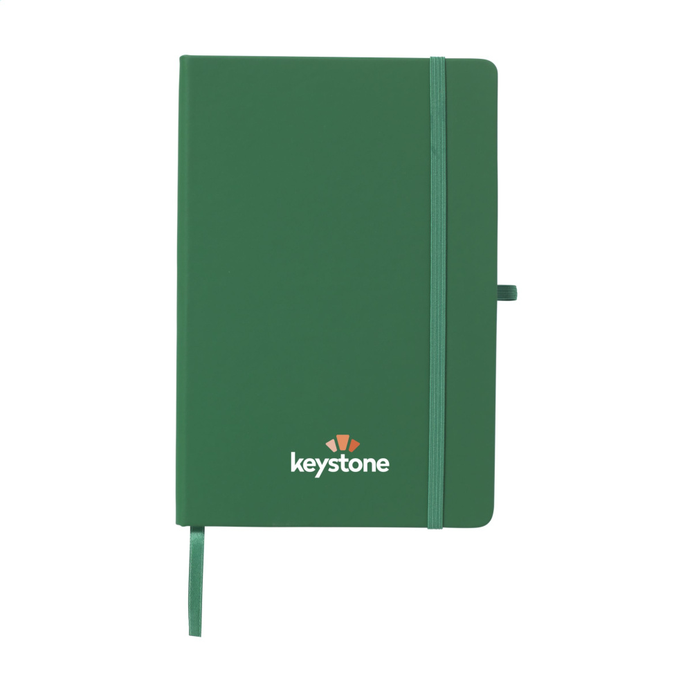 Logo trade advertising products picture of: Recycled GRS PU Paper Notebook A5