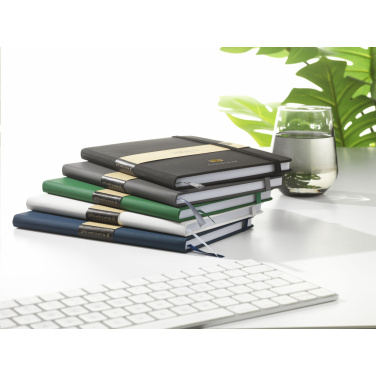 Logo trade promotional giveaway photo of: Recycled GRS PU Paper Notebook A5