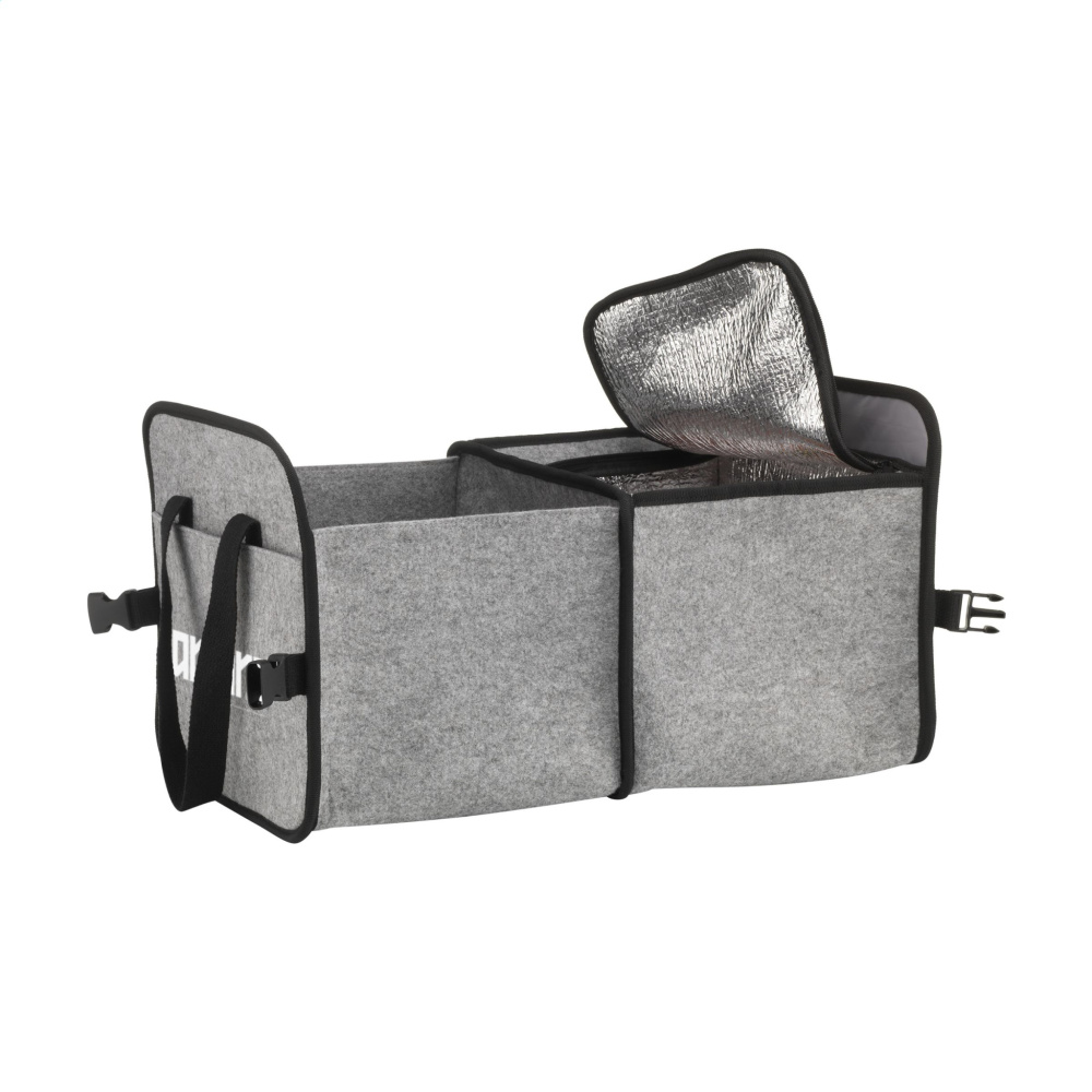 Logotrade advertising product picture of: Trunk GRS RPET Felt Organiser Cooler bag