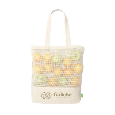 Logotrade business gift image of: Natura Organic Mesh Shopper (180 g/m²) shopping bag
