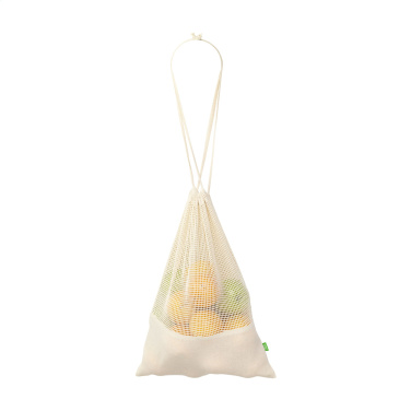 Logotrade advertising product image of: Natura Organic GOTS Mesh Bag (120 g/m²) fruit bag