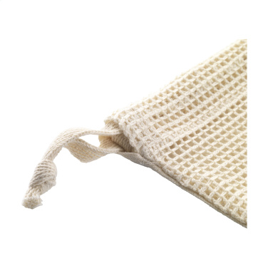 Logo trade advertising products image of: Natura Organic GOTS Mesh Bag (120 g/m²) fruit bag