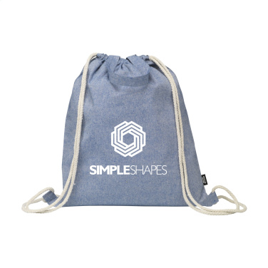 Logotrade advertising product image of: GRS Recycled Cotton PromoBag Plus (180 g/m²) backpack