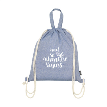 Logotrade promotional merchandise image of: GRS Recycled Cotton PromoBag Plus (180 g/m²) backpack