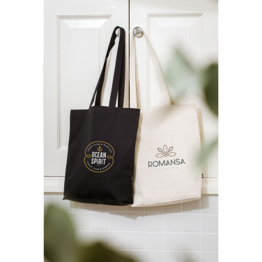 Logo trade business gifts image of: GRS Recycled Canvas Bag Natural (260 g/m²)
