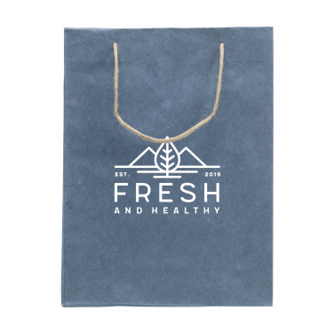 Logotrade promotional gift picture of: Leaf It Bag recycled with jeans fibres (180 g/m²) L