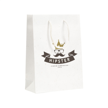 Logo trade promotional merchandise picture of: Leaf It Bag recycled with straw fibres (180 g/m²) M