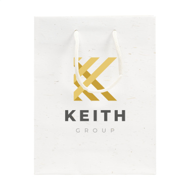 Logotrade promotional item picture of: Leaf It Bag recycled with straw fibres (180 g/m²) S