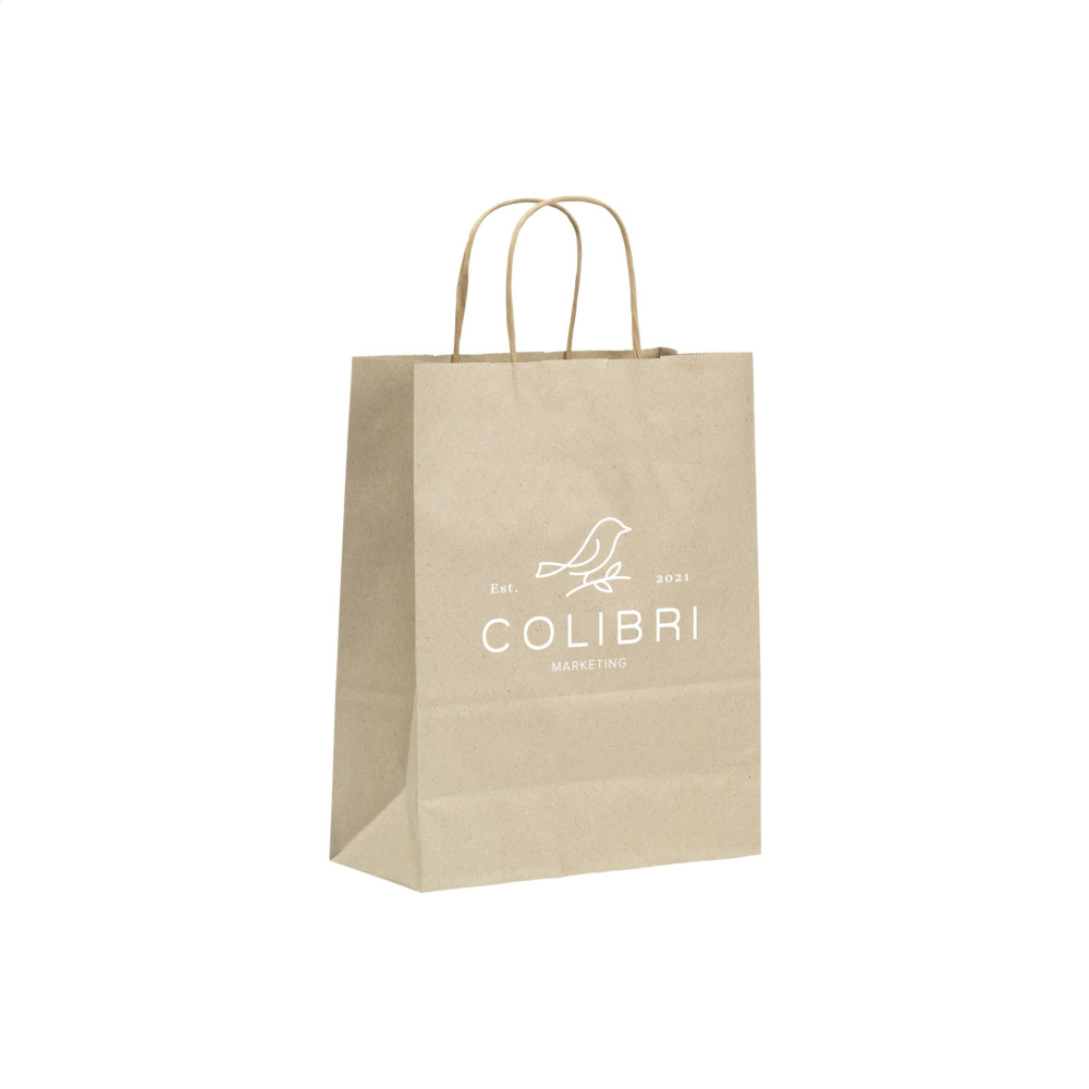 Logo trade promotional products picture of: Leaf It Bag recycled grass paper (90 g/m²) S