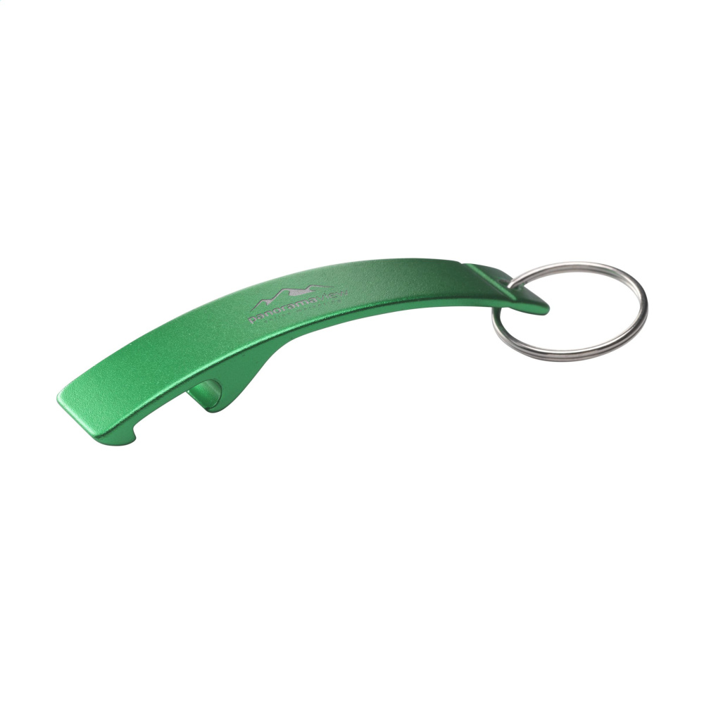 Logotrade promotional merchandise picture of: Alu Opener GRS Recycled keyring