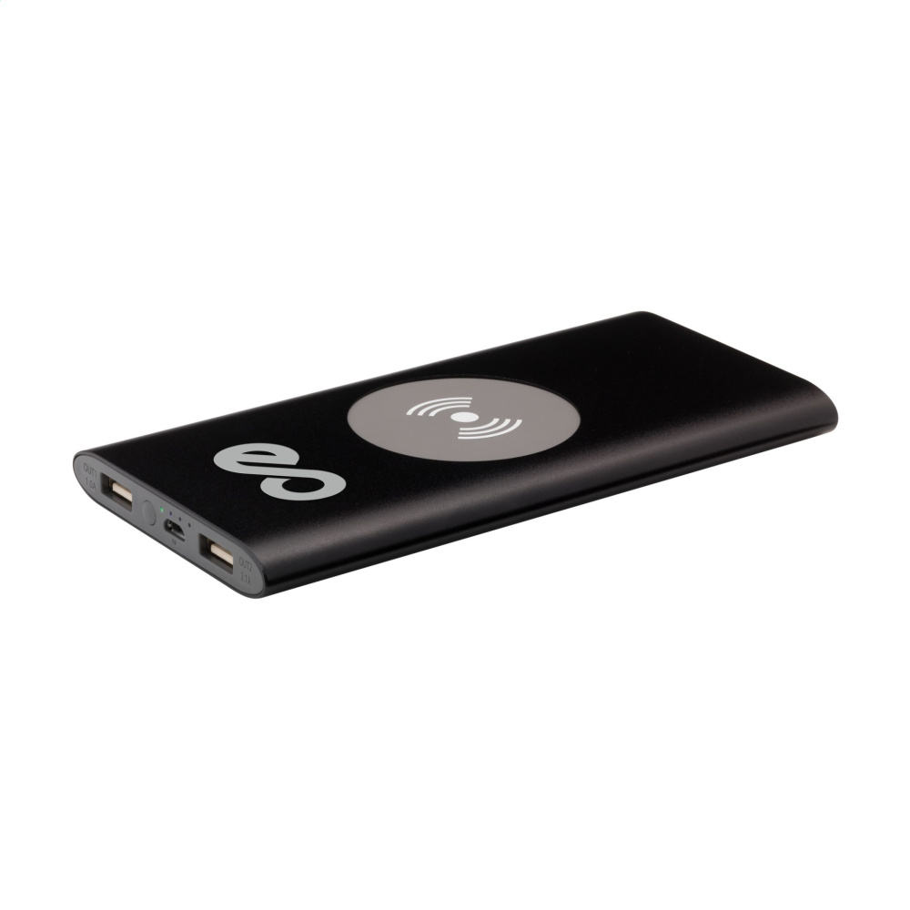 Logotrade promotional products photo of: Aluminium 8000 Wireless Powerbank wireless charger