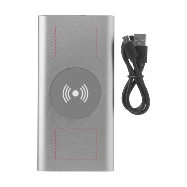 Logotrade promotional products photo of: Aluminium 8000 Wireless Powerbank wireless charger