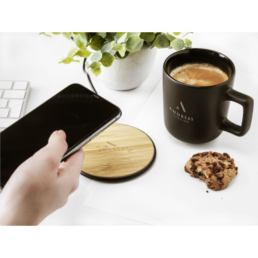 Logotrade promotional giveaway image of: Bamboo 10W Wireless Charger wireless fast charger