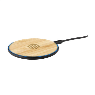 Logotrade promotional gift image of: Bamboo 10W Wireless Charger wireless fast charger