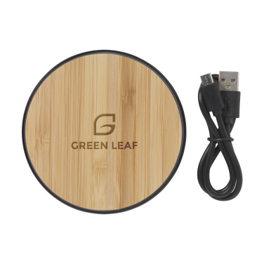 Logo trade advertising product photo of: Bamboo 10W Wireless Charger wireless fast charger