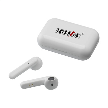 Logo trade corporate gifts image of: Sensi TWS Wireless Earbuds in Charging Case