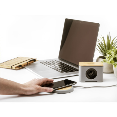Logo trade promotional giveaway photo of: Lidos Stone ECO 10W Wireless Charger