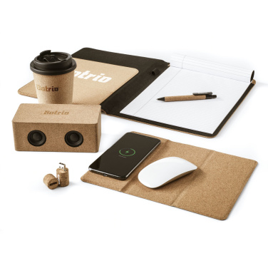 Logotrade advertising products photo of: Cork Wireless Charging Mousepad