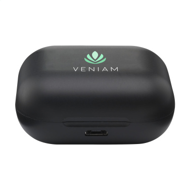 Logo trade advertising products picture of: Aron TWS Wireless Earbuds in Charging Case