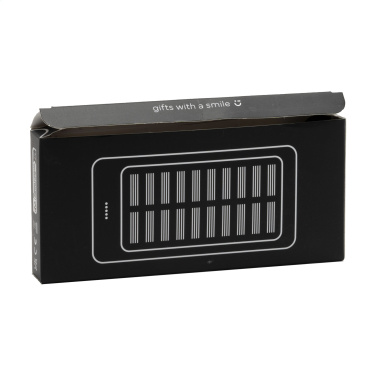 Logo trade advertising products image of: Solar Powerbank 8000+ Wireless Charger