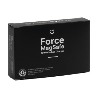 Logo trade promotional items image of: Force MagSafe 10W Recycled Wireless Charger