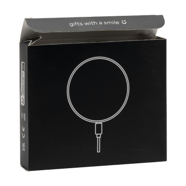 Logo trade promotional merchandise image of: Coil RCS Recycled Wireless Charger