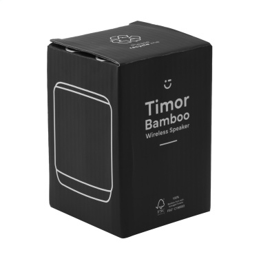Logo trade corporate gifts picture of: Timor Bamboo Wireless Speaker