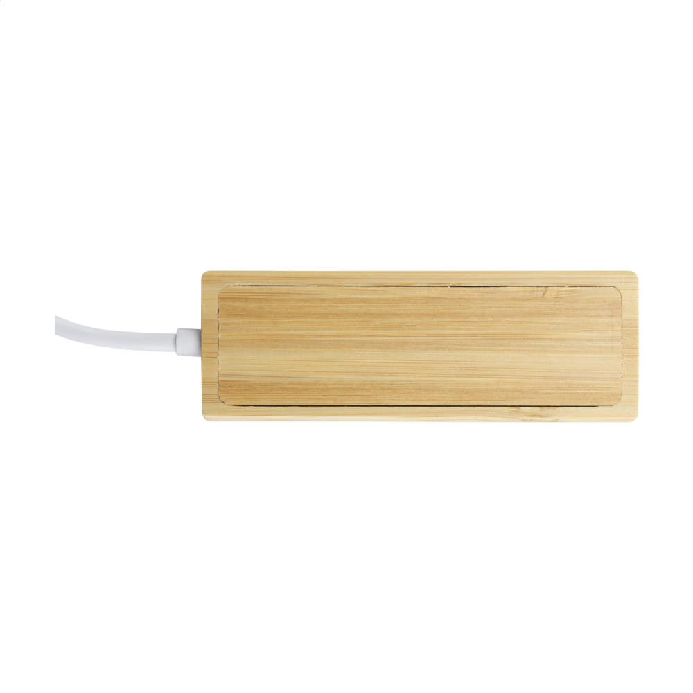 Logo trade corporate gifts image of: Bamboo USB Hub