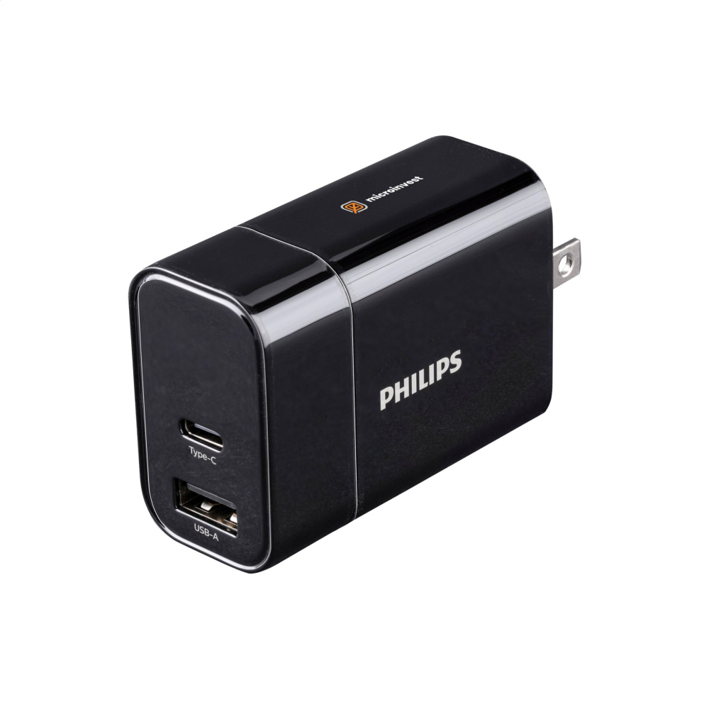Logo trade advertising products picture of: Philips Travel Charger