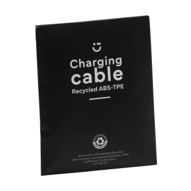 Logo trade promotional gifts picture of: Charging Cable RCS Recycled ABS-TPE