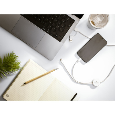 Logo trade promotional merchandise picture of: Charging Cable RCS Recycled ABS-TPE