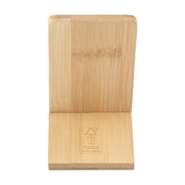 Logo trade advertising product photo of: Miyo Bamboo Phone Stand