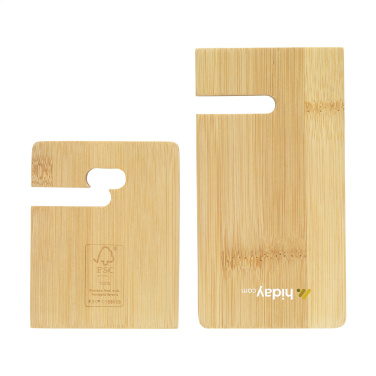 Logotrade promotional merchandise image of: Miyo Bamboo Phone Stand