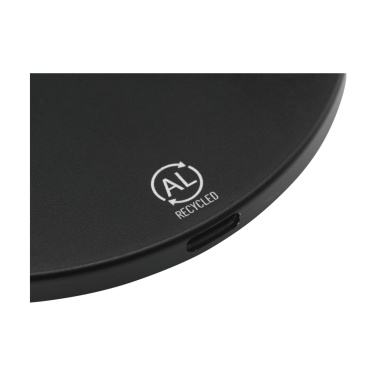 Logo trade promotional products image of: Tecco GRS Recycled Alu 15W Wireless Charger
