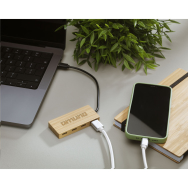Logotrade promotional product picture of: Fyra Bamboo Hub