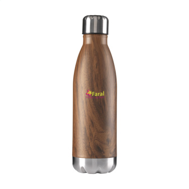 Logo trade corporate gift photo of: Topflask Wood 500 ml drinking bottle