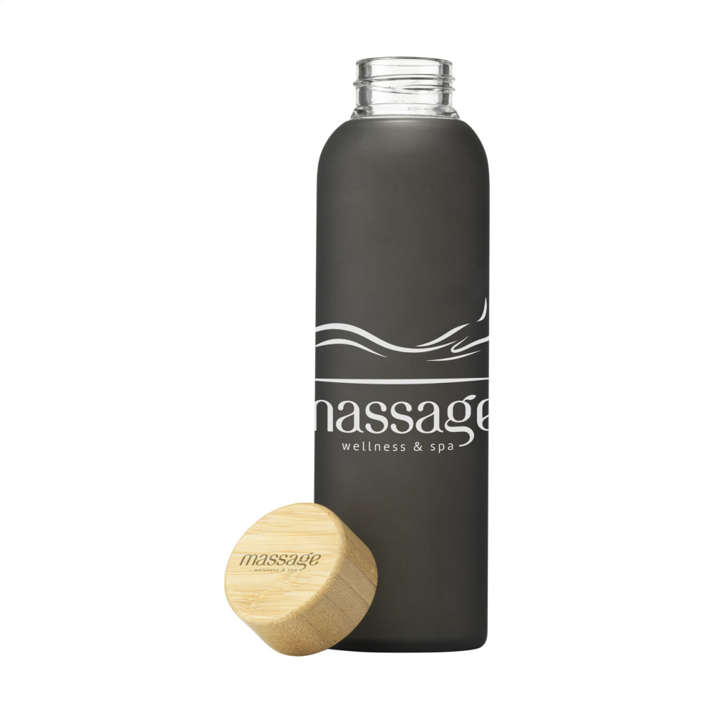 Logo trade promotional gifts picture of: Frosty Glass Bottle 550 ml drinking bottle