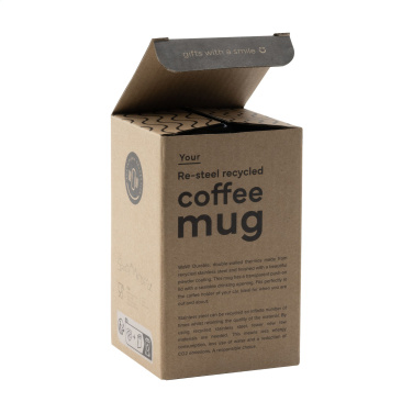 Logo trade promotional merchandise image of: Re-Steel RCS Recycled Coffee Mug 380 ml thermo cup