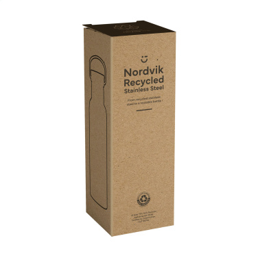 Logo trade business gift photo of: Nordvik RCS Recycled Steel 500 ml drinking bottle
