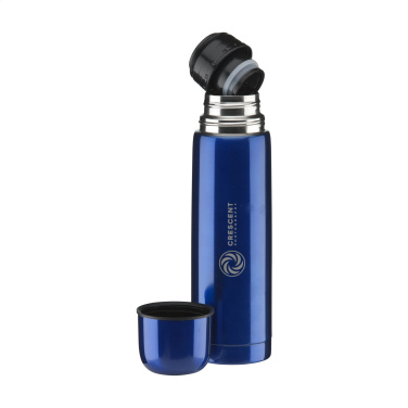Logo trade corporate gifts picture of: ThermoColour RCS Recycled Steel 500 ml thermo bottle